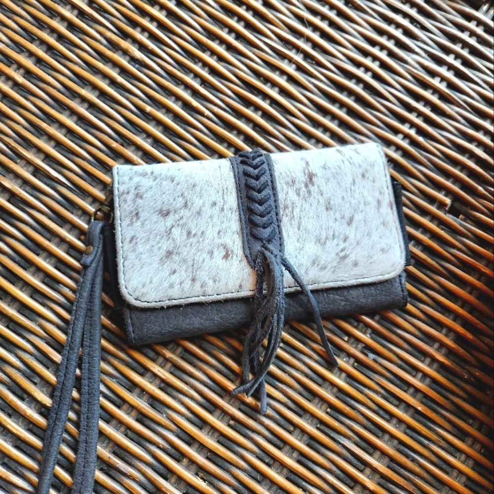 Cowhair or cowhide wallet